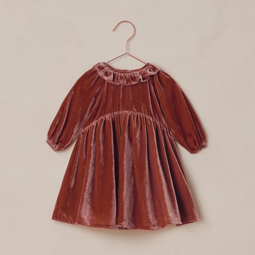 Noralee Adeline 4T Velvet Ruby toddler Dress
